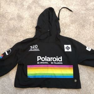 Polaroid cropped sweatshirt